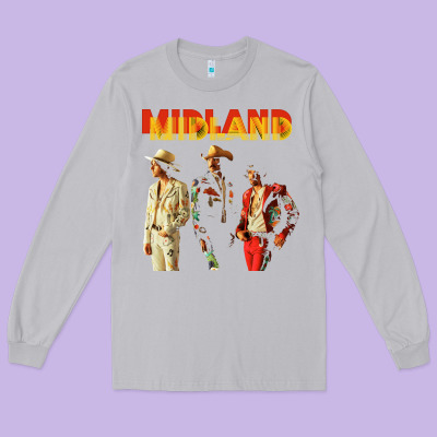 Midland Long Sleeve Tee Designed By Artisfamous