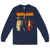 Navy midland Long Sleeve Tee - artisFamous