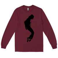 Burgundy michael jackson Long Sleeve Tee - artisFamous