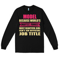 Black model funniest isn't a jobtitle Long Sleeve Tee - artisFamous