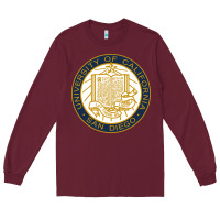 Burgundy university of california, san diego Long Sleeve Tee - artisFamous