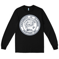 Black university of illinois Long Sleeve Tee - artisFamous