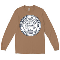 Toasted Coconut university of illinois Long Sleeve Tee - artisFamous