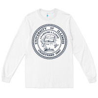 White university of illinois Long Sleeve Tee - artisFamous