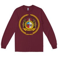 Burgundy university of central missouri Long Sleeve Tee - artisFamous