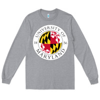 Heather Grey university of maryland Long Sleeve Tee - artisFamous