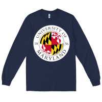Navy university of maryland Long Sleeve Tee - artisFamous