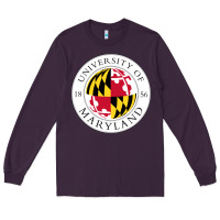 Plum university of maryland Long Sleeve Tee - artisFamous