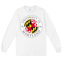 White university of maryland Long Sleeve Tee - artisFamous