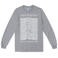 Heather Grey joy division pleasures  japanese Long Sleeve Tee - artisFamous