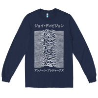 Navy joy division pleasures  japanese Long Sleeve Tee - artisFamous