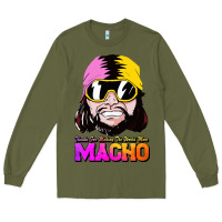 Army Green randy wrestler Long Sleeve Tee - artisFamous
