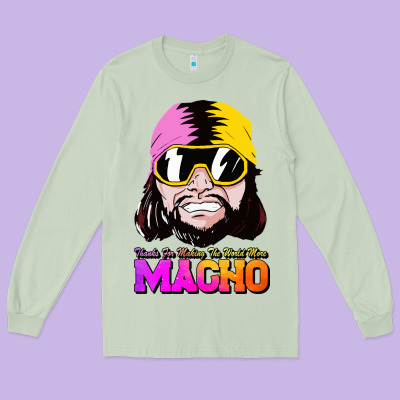 Randy Wrestler Long Sleeve Tee Designed By Artisfamous
