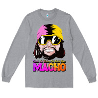 Heather Grey randy wrestler Long Sleeve Tee - artisFamous