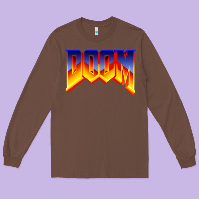Doom Video Game Long Sleeve Tee Designed By Artisfamous
