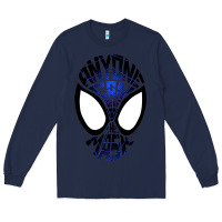 Navy anyone can wear the mask Long Sleeve Tee - artisFamous