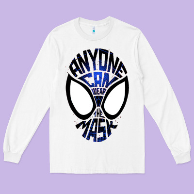 Anyone Can Wear The Mask Long Sleeve Tee Designed By Artisfamous