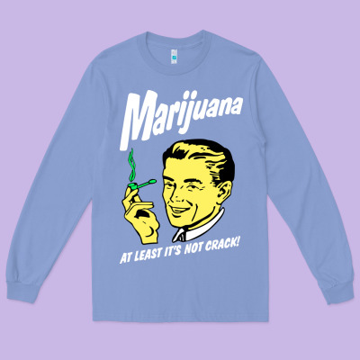 Smoking Marijuana Long Sleeve Tee Designed By Artisfamous