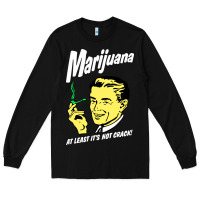 Black smoking marijuana Long Sleeve Tee - artisFamous