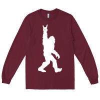 Funny Bigfoot Rock And Roll T Shirt For Sasquatch Believers Long Sleeve Tee | Teevron