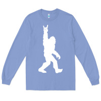 Colony Blue funny bigfoot rock and roll t shirt for sasquatch believers Long Sleeve Tee - artisFamous