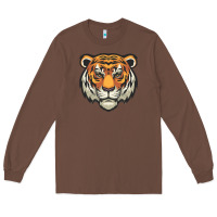 Chestnut tiger vector face Long Sleeve Tee - artisFamous