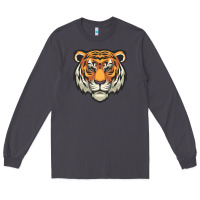 Smoke tiger vector face Long Sleeve Tee - artisFamous
