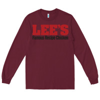 Burgundy Lee's Famous Resto Long Sleeve Tee - artisFamous
