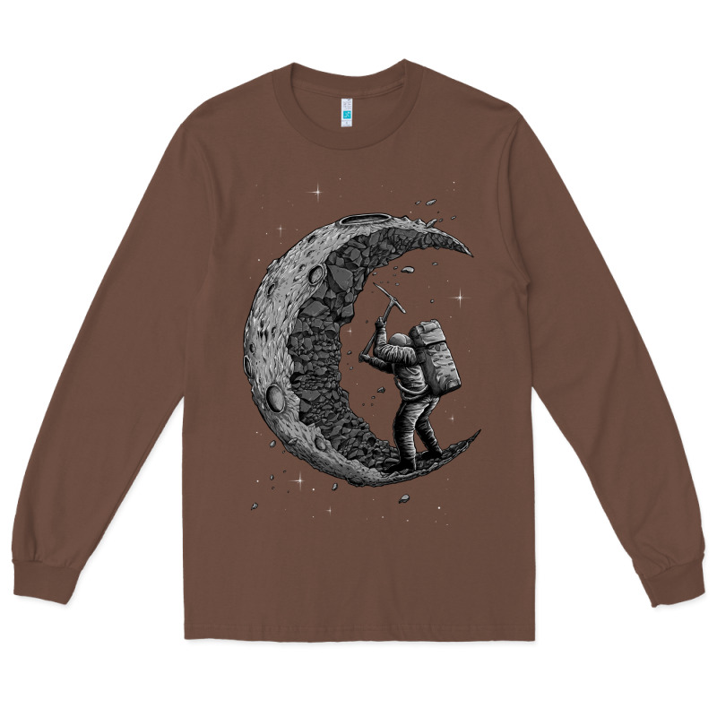 Digging The Moon Long Sleeve Tee by artisFamous | Teevron