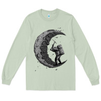 Matcha digging the moon Long Sleeve Tee - artisFamous