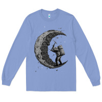 Colony Blue digging the moon Long Sleeve Tee - artisFamous