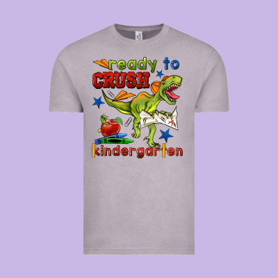 Ready To Crush Kindergarten Vintage Tee Designed By Bundleandbundleshop