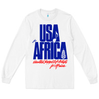 White USA Long Sleeve Tee - artisFamous