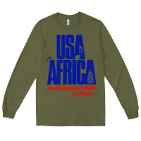 Army Green USA Long Sleeve Tee - artisFamous