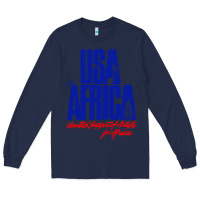 Navy USA Long Sleeve Tee - artisFamous