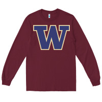 Burgundy washington Long Sleeve Tee - artisFamous