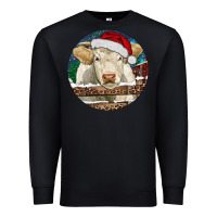 Black Charolais Cow Christmas Premium Sweatshirt - RanaPortraitStore