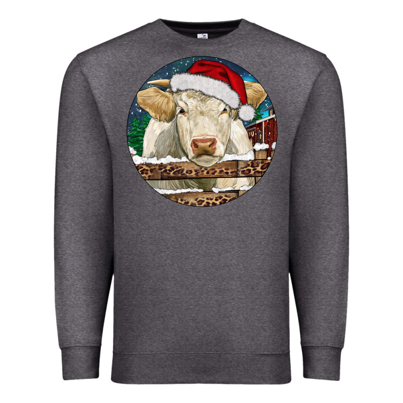 Charolais Cow Christmas Premium Sweatshirt by RanaPortraitStore | Teevron