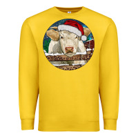Lemon Charolais Cow Christmas Premium Sweatshirt - RanaPortraitStore