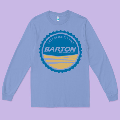 Barton Community College Long Sleeve Tee Designed By Artisfamous
