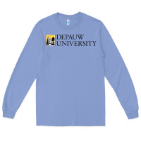 Colony Blue Depauw College Long Sleeve Tee - artisFamous