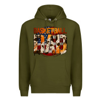 Army Green basketball dad Premium Hoodie - Jasminsmagicworld