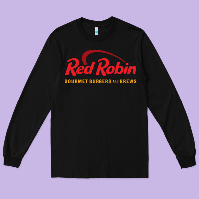 Resto Red Robin Long Sleeve Tee Designed By Artisfamous