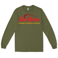 Army Green Resto Red Robin Long Sleeve Tee - artisFamous
