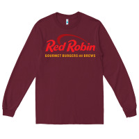 Burgundy Resto Red Robin Long Sleeve Tee - artisFamous