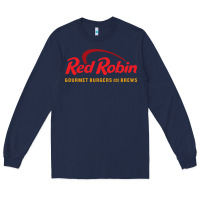 Navy Resto Red Robin Long Sleeve Tee - artisFamous