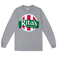 Heather Grey Rita's Italian Cafe Long Sleeve Tee - artisFamous