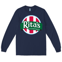 Navy Rita's Italian Cafe Long Sleeve Tee - artisFamous