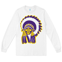White Haskell Indian Nations College Long Sleeve Tee - artisFamous