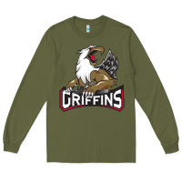 Army Green The Griffins, Grand Rapids Long Sleeve Tee - artisFamous